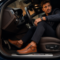 DILLEN Leather Slip-On Orthopedic Shoe