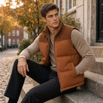DREW Cotton-Padded Zipper Vest