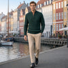 HALFORD Quarter-Zip Knit Sweater