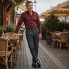 KIERAN Tailored Pleated Straight Trousers