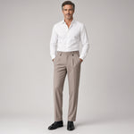 KIERAN Tailored Pleated Straight Trousers