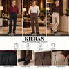 KIERAN Tailored Pleated Straight Trousers