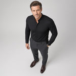 LUCIAN Stand Collar Button Down Shirt