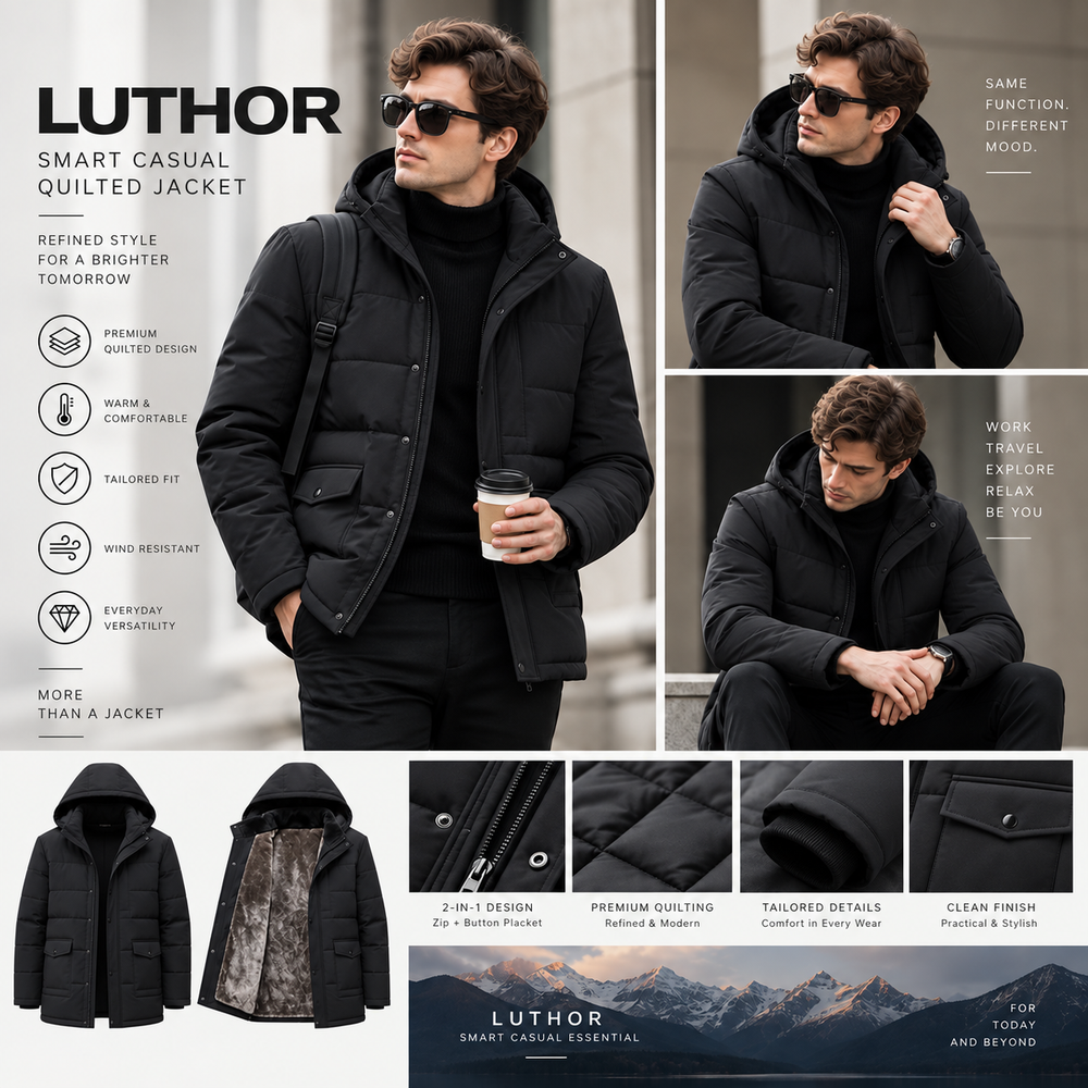 LUTHOR Smart Casual Quilted Jacket