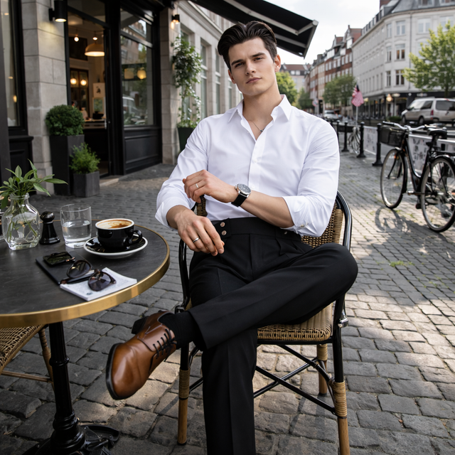 Langford High Waist Business Trousers