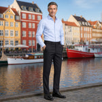 MARCO Tailored Fit Striped Dress Pants