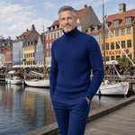 RAYMOND Patterned Turtleneck Sweater