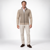RONAL Cashmere Knitted Zipper Sweater