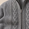 RONAL Cashmere Knitted Zipper Sweater