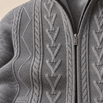 RONAL Cashmere Knitted Zipper Sweater
