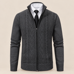 RONAL Cashmere Knitted Zipper Sweater