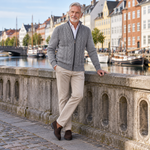 RONAL Cashmere Knitted Zipper Sweater