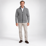 RONAL Cashmere Knitted Zipper Sweater
