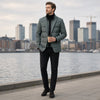 RUTH Padded Blazer with Zipper Layer