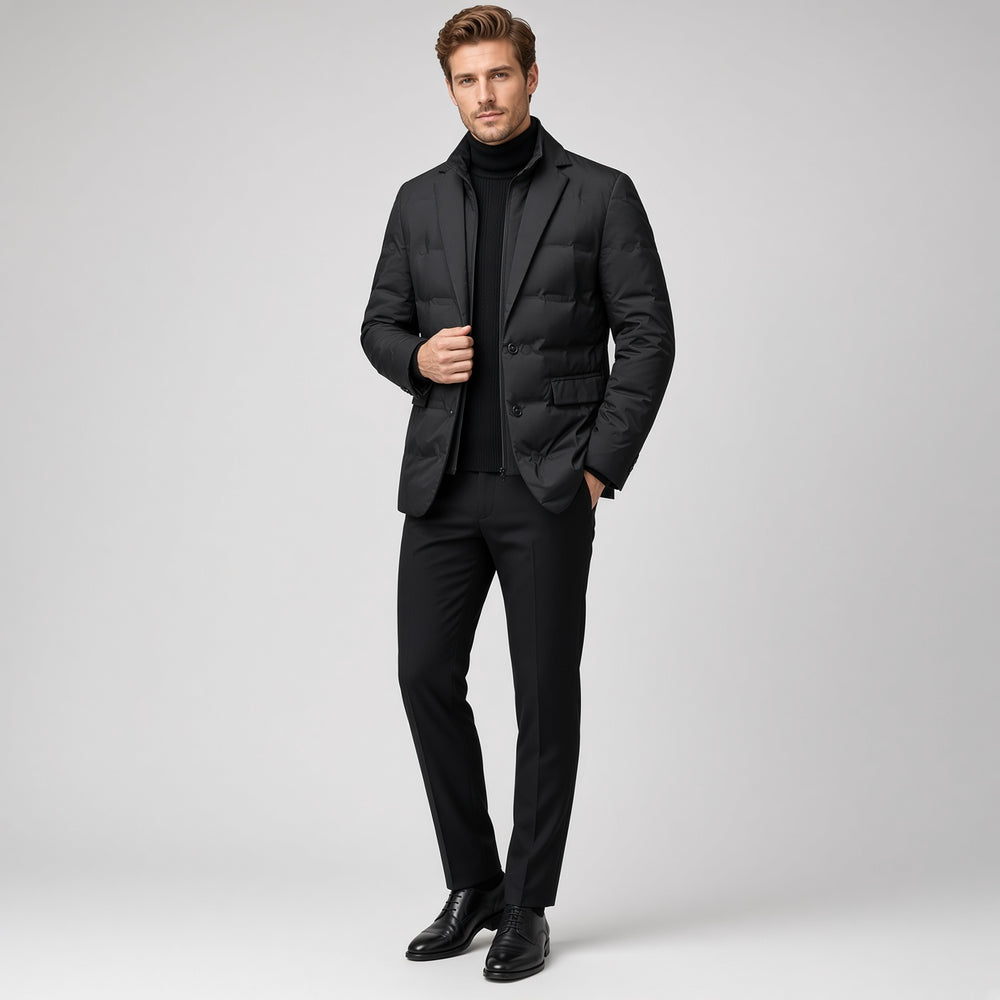 RUTH Padded Blazer with Zipper Layer