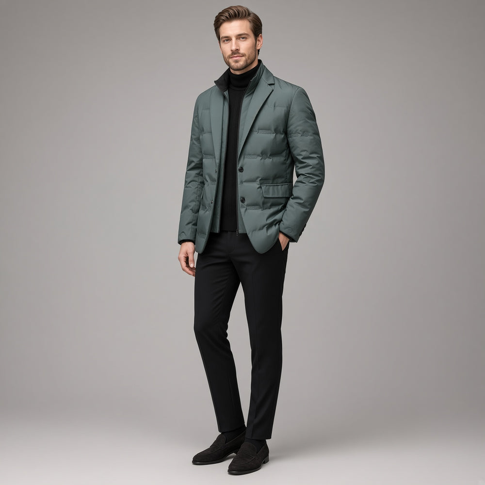 RUTH Padded Blazer with Zipper Layer