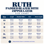 RUTH Padded Blazer with Zipper Layer