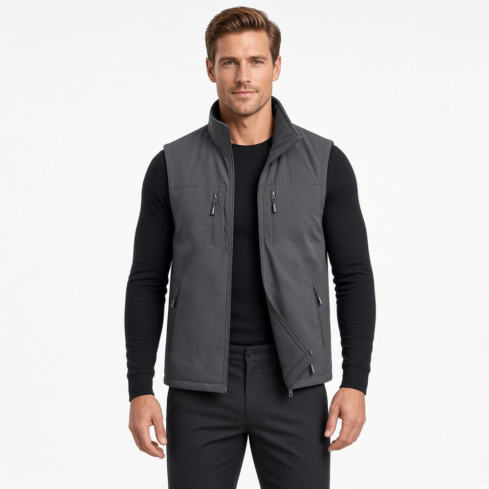 SANDO Multi-pockets Fleece Vest