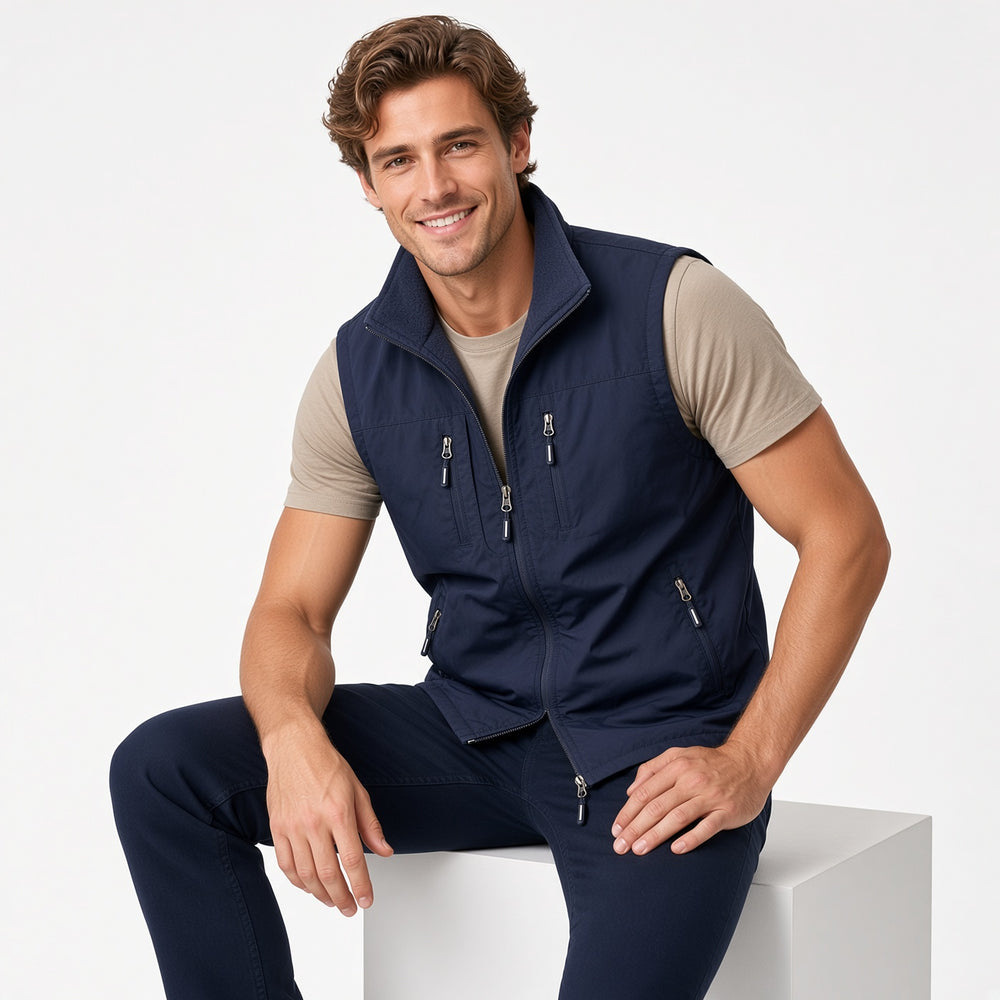 SANDO Multi-pockets Fleece Vest