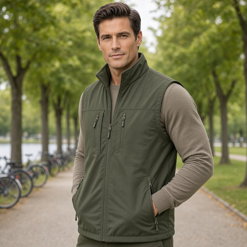 SANDO Multi-pockets Fleece Vest