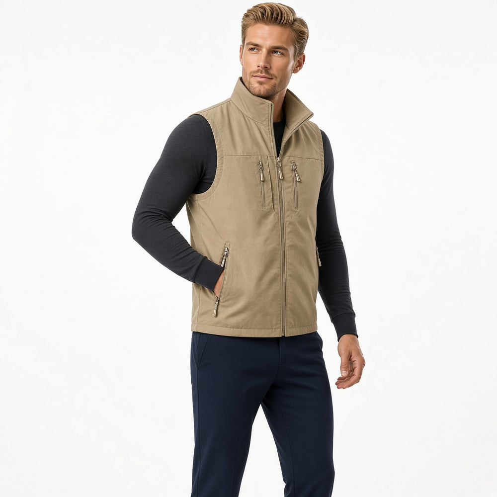 SANDO Multi-pockets Fleece Vest