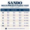 SANDO Multi-pockets Fleece Vest