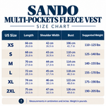 SANDO Multi-pockets Fleece Vest