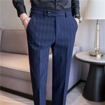 MARCO Tailored Fit Striped Dress Pants