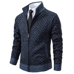 DALMON Patterned Zipper Cardigan