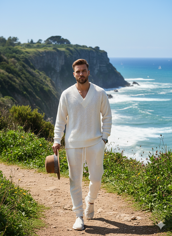 DANVA Knitted Sweatshirt 2 piece set