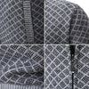 DALMON Patterned Zipper Cardigan