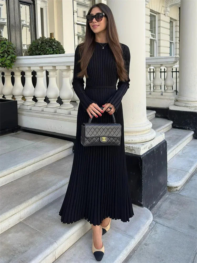 EUNOIA™️- Timeless Rib Maxi Dress