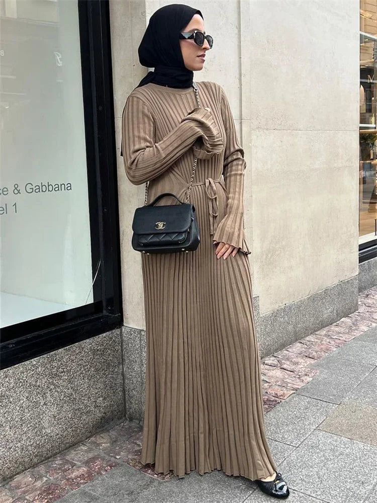 EUNOIA™️- Timeless Rib Maxi Dress