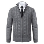 RONAL Cashmere Knitted Zipper Sweater