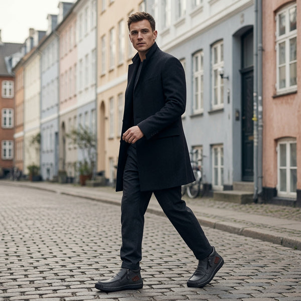 DILLEN Leather Slip-On Orthopedic Shoe