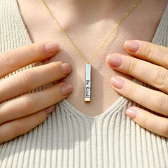 Be Kind of A Bi♥ch - Hidden Message Necklace