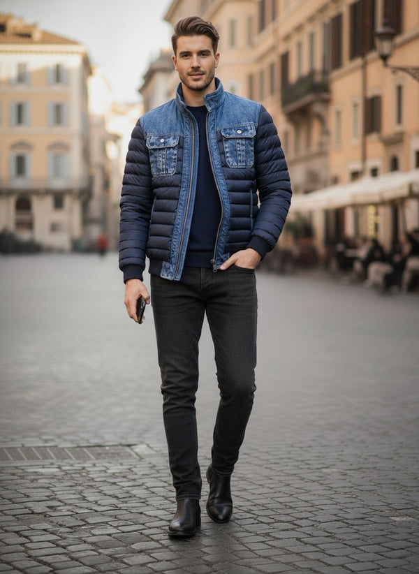 Damien Patchwork Denim Jacket