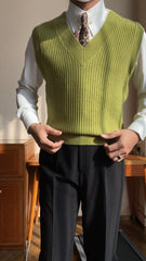 RUSS V neck Knitted Vest